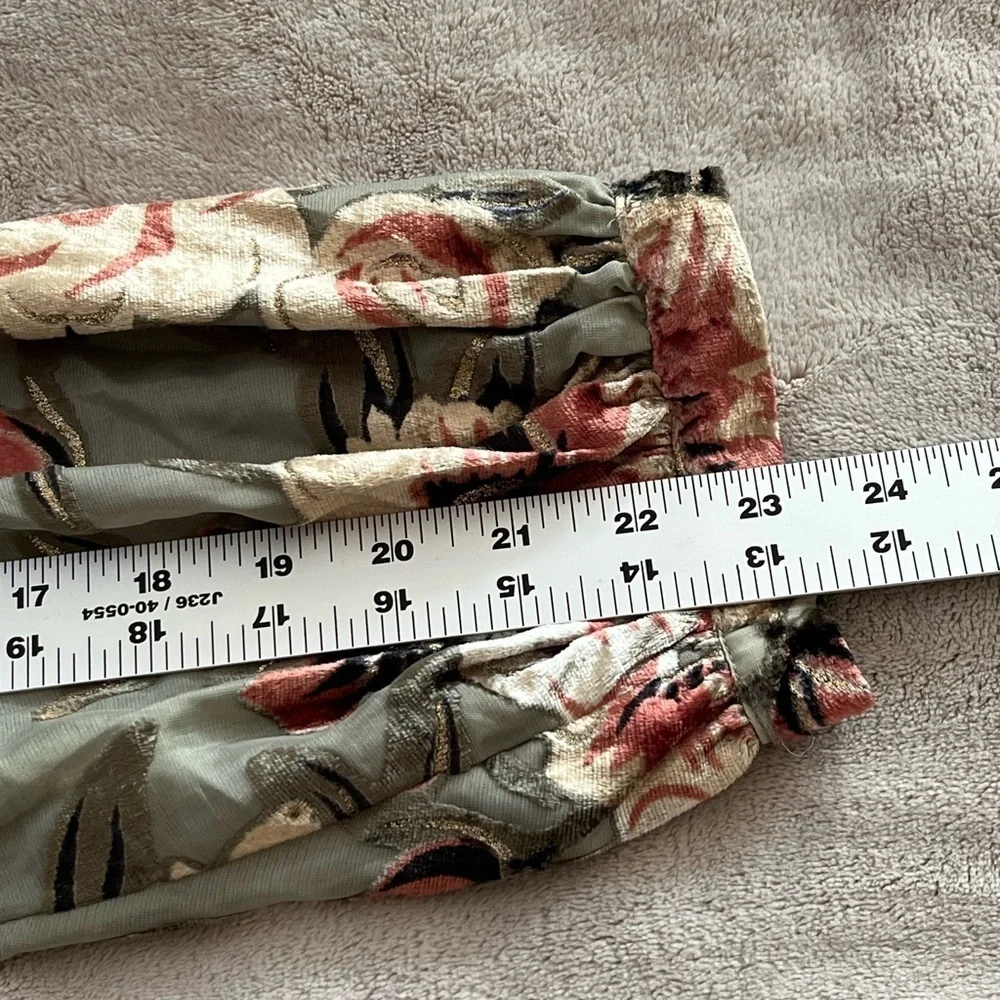 NWOT SOFT SURROUNDINGS Uma Floral Burnout Midi Dress PL Cottagecore Boho - Picture 14 of 15